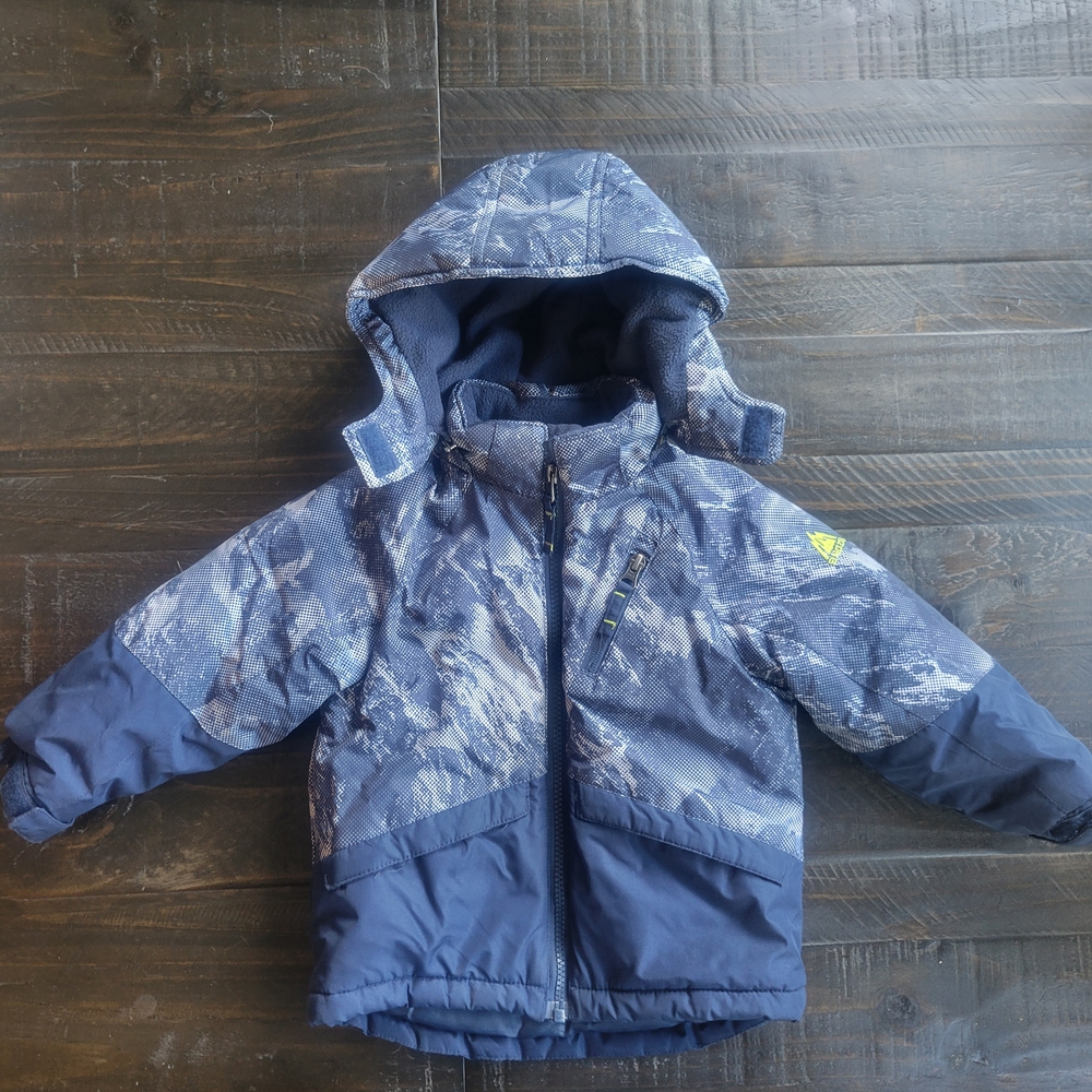Blue Camouflage Hooded Jacket
